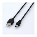 (まとめ)エレコム エコUSBケーブル(A-miniB・1.5m) USB-ECOM515【×5セット】