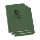 (まとめ) ライトインザレインミニステイプルノートブック グリーン 971FX-M 1パック(3冊) 【×5セット】