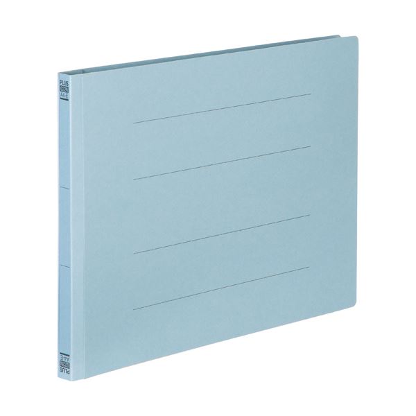 (まとめ) プラス フラットファイル 樹脂とじ具A4ヨコ 150枚収容 背幅18mm ロイヤルブルー No.022N 1セ..