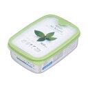 〔まとめ〕 フードストッカー 保存容器 約幅12.4cm M 860ml 60個セット ソフトグリーン 抗菌 食洗機 エアキーパー フードケース(3)