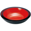 尺6 こね鉢/調理器具 【黒内朱 M】 直径481mm×108mm 日本製 〔和食 レストラン 店舗 お店〕【代引不可】