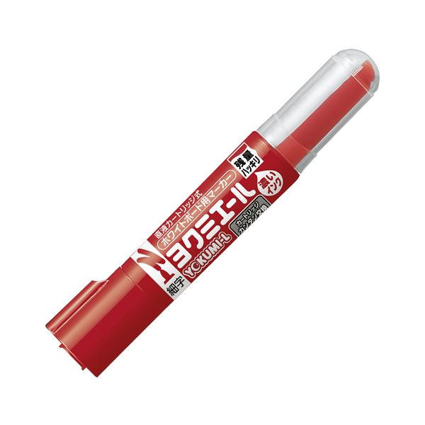 (まとめ) コクヨ ホワイトボード用マーカーペン ヨクミエール 細字・丸芯 赤 PM-B501R 1本 【×100セット】