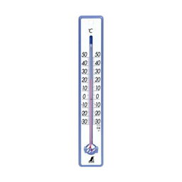 （まとめ）シンワ 寒暖計 25cm ブルー48356 1個【×20セット】