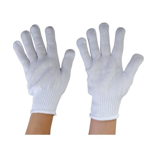 (まとめ) 丸和ケミカル 軽作業用すべり止 L 215-L 1パック(5双) 【×5セット】