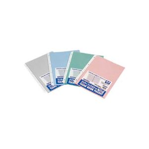 (まとめ) ビュートン リングクリヤーブック(クリアブック)ポケット A4タテ 2・4・30穴 グレー CBP-A4-10G 1パック(10枚) 【×30セット】