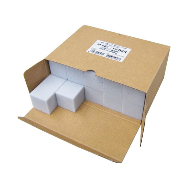 (まとめ) プラス 専用イレーザー替スポンジPV-RS-1 1ケース（10個） 【×10セット】