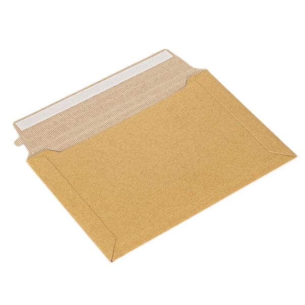 (まとめ) 段ボール レター封筒 A5 5枚入 厚さゲージ付 NDLF-A5 【×5セット】