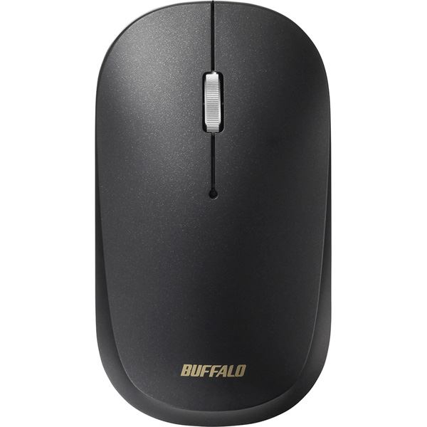 バッファロー（サプライ） 薄型 3ボタン Bluetooth BlueLEDマウス ノーマル ブラック BSMBB330NBK