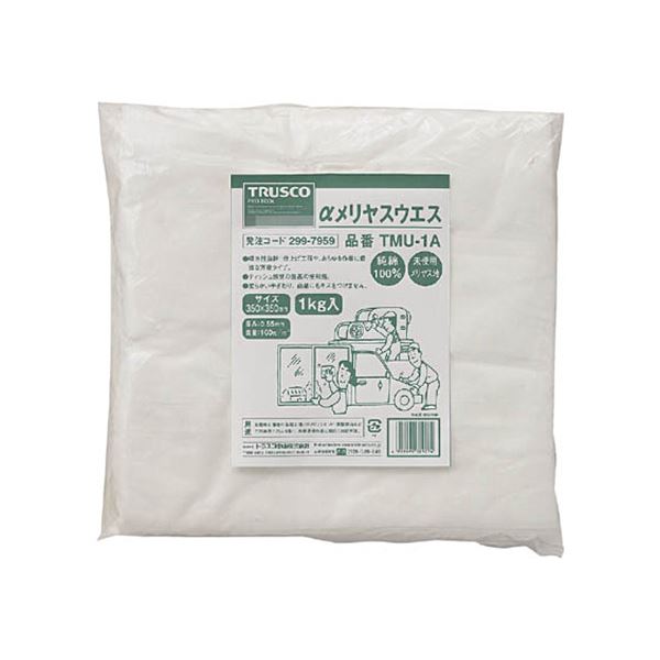 ■サイズ・色違い・関連商品■1kg 1袋[当ページ]■10kg 1箱■商品内容●あらゆる用途に対応できるメリヤスウエスです。●生地を漂白洗浄していますから衛生的です。●厚み約0.55mmです。●柔らかい手触り、商品にも傷をつけません。■商品...