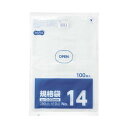 (まとめ)TANOSEE 規格袋 14号0.03×280×410mm 1セット(1000枚:100枚×10パック)【×5セット】