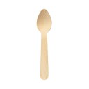 (まとめ)ウッドデザートスプーン 11cm (100本入り) DSPW100 【×3セット】