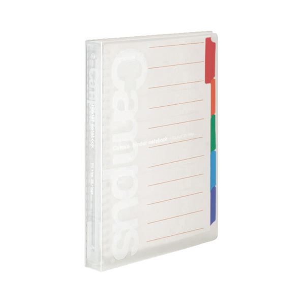 (まとめ) コクヨ キャンパス スライドバインダー(ミドルタイプ) PP表紙 B5タテ 26穴 100枚収容 背幅29mm 透明 ル-P333NT 1冊 【×10セット】
