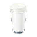 トレードワークス カスタムデザインタンブラーFC 350ml ホワイト TS-0616-044 1箱(60個)