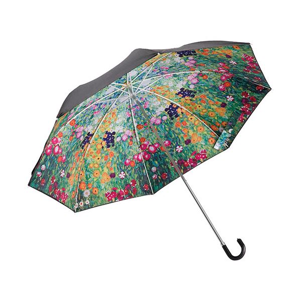 晴雨兼用名画折りたたみ傘 クリムトフラワーガーデン 2105-028