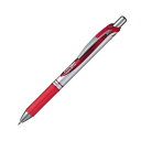 (まとめ) ぺんてる ゲルインクボールペンノック式エナージェル 0.7mm 赤 (軸色 シルバー) BL77-B 1本 【×50セット】(3)