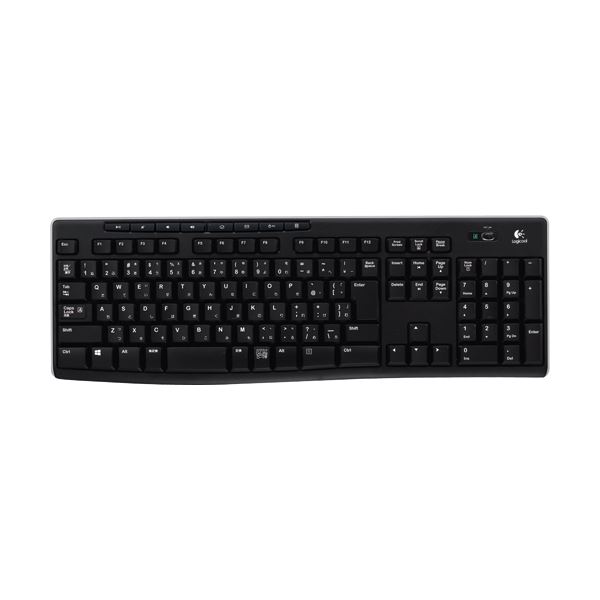 (まとめ)ロジクール WirelessKeyboard ブラック K270 1台【×2セット】