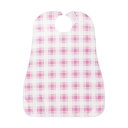 (まとめ)カネモ商事 LOr食事用エプロンピンクチェック 1枚【×5セット】