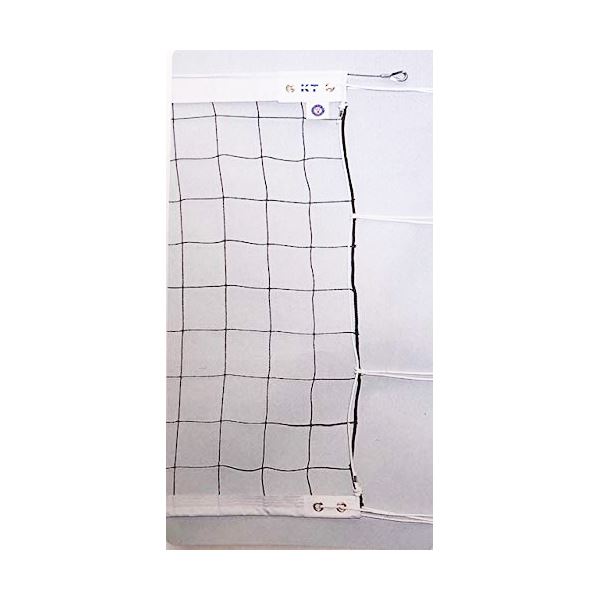 KTネット 上下テープ付き 6人制バレーネット 日本製 【サイズ:巾100cm×長さ9.5×網目10cm】 KT6133