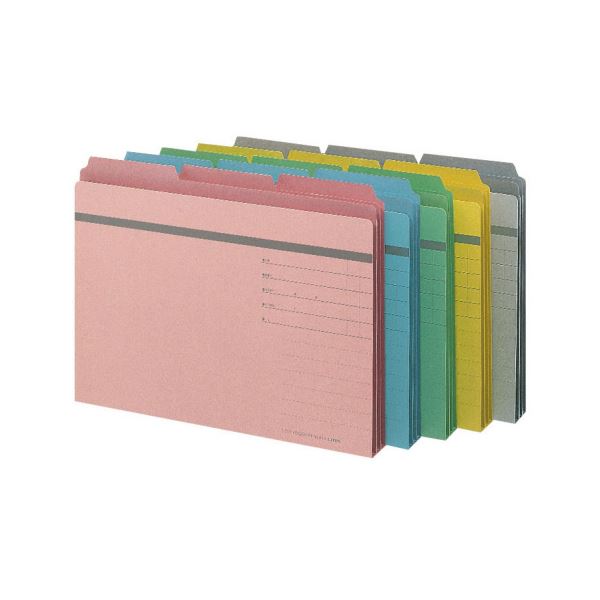 (まとめ)ライオン事務器 3カットフォルダーA4ピッタリサイズ 黄 No.443-30P 1パック(30冊) 【×3セット】