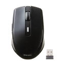 TANOSEE サンワサプライ ブルーLEDワイヤレスマウス(5ボタン) ブラック MA-TMWBL10BK 1セット(5個)(2)