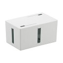 (まとめ) バッファロー ケーブルボックス 電源タップ&ケーブル収容 Sサイズ ホワイト BSTB01SWH 1個 【×5セット】(2)