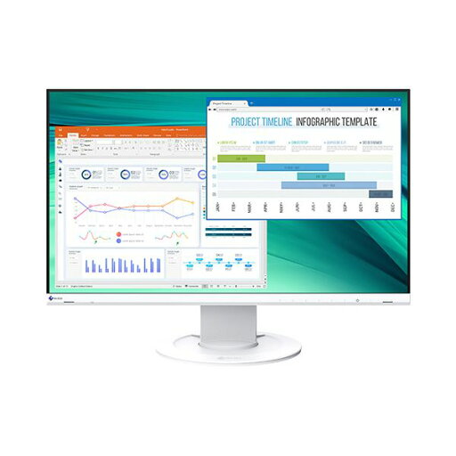 EIZO FlexScan 23.8型カラー液晶モニター ホワイト EV2460-WT 1台 EIZO FlexScan 23.8型カラー液晶モニター ホワイト EV2460-WT 1台