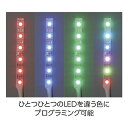 （まとめ）Studuino用フルカラー高輝度LEDテープ（ステー付）【×5セット】 2