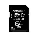 ■サイズ・色違い・関連商品■64GB[当ページ]■128GB■256GB■商品内容SDXC64GB　class10 UHS-1　A1　V30 Read:90MB/s　Write:60MB/s■商品スペック●規格 SDXC●容量 64GB●スピードクラス Class10 UHS-I speed class3， v30， A1●R/W up to 90/60●ファイルシステム exFAT●サイズ 32mm×24mm×2.1mm●メーカー保証 1年間●備考 CPRM対応，ECC機能内蔵，●動作電圧:2.7V/3.6V，●動作環境温度:-25℃〜85℃■送料・配送についての注意事項●本商品の出荷目安は【4 - 6営業日　※土日・祝除く】となります。●お取り寄せ商品のため、稀にご注文入れ違い等により欠品・遅延となる場合がございます。●本商品は仕入元より配送となるため、沖縄・離島への配送はできません。[ HDSDX64GCL10V30 ]