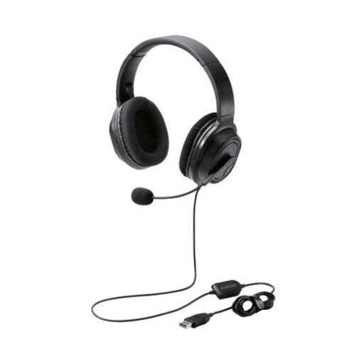 エレコム 両耳オーバーヘッドタイプUSB ヘッドセット 約1.8m ブラック HS-HP30UBK 1個 エレコム 両耳オーバーヘッドタイプUSB ヘッドセット 約1.8m ブラック HS-HP30UBK 1個