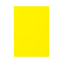(まとめ) TANOSEE 色画用紙 八つ切 レモン 1パック(10枚) 【×50セット】