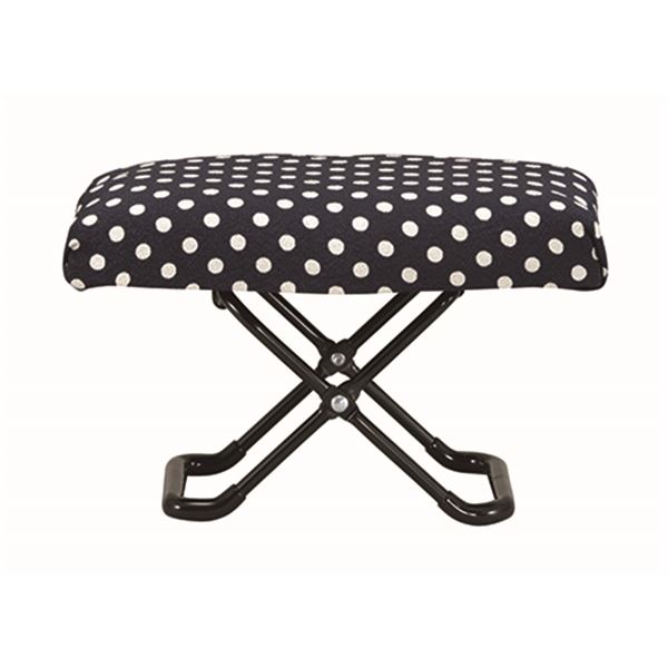 折りたたみ 正座椅子 【水玉 ゆったりサイズ】 250×160×60mm ステンレス 巾着袋付 日本製 『玲 -れい-..