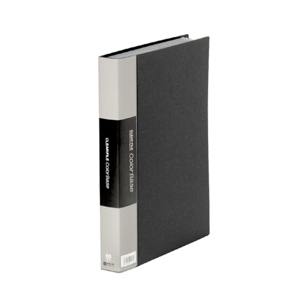 (まとめ) キングジム カラーベーストリプル A4タテ 60ポケット 背幅35mm 黒 132-3C 1冊 【×5セット】