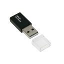 (まとめ) Digio2 USB2.0 microSD用 カードリーダーライター ブラック CRW-MSD78BK 【×2セット】(2)