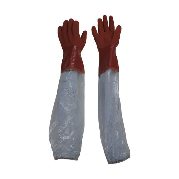 (まとめ) 東和コーポレーション ビニスター 腕カバー付 ソフト M ブラウン 652-M 1双 【×5セット】