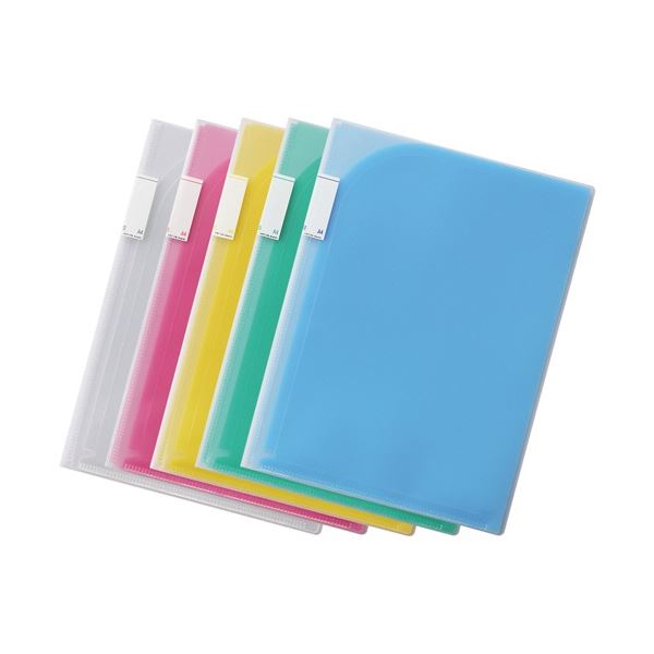 (まとめ) リヒトラブ 6ポケットホルダー A4(A3・2ツ折) 青 F-3412-8 1枚 【×50セット】