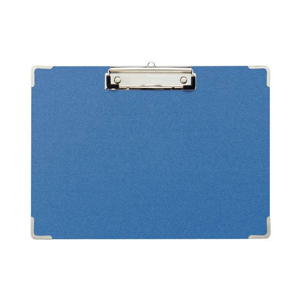 (まとめ) TANOSEE 用箋挟 A4ヨコ ブルー1セット(20枚) 【×5セット】