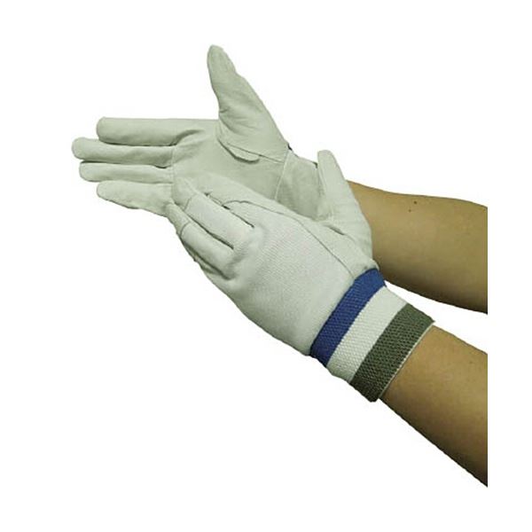 (まとめ) ユニワールド 革手工房 豚クレスト 甲メリヤス L 560-L 1双 【×3セット】(3)