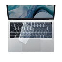 (まとめ)サンワサプライ MacBook Air 13.3インチ Retinaディスプレイ用シリコンキーボードカバー(クリア) FA-SMACBA13R【×2セット】(2)
