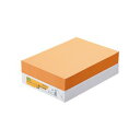 (まとめ) TANOSEE αエコカラーペーパーII A4 オレンジ 1冊(500枚) 【×10セット】