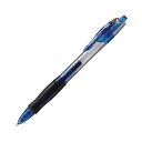 (まとめ)TANOSEE ノック式 ゲルインクボールペン スリム 0.7mm 青 1セット(10本) 【×5セット】(3)