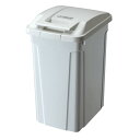 屋外対応 ゴミ箱/ダストボックス 【45L ホワイト】 ロック式ふた付き SPハンドル付き プラスチック 〔キッチン 店舗〕(3)