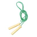 (まとめ)彩り木柄なわとび 緑 【×10個セット】