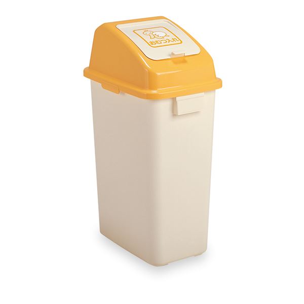 おむつペールボックス/オムツ用ゴミ箱 【45L】 容量:約42L 内蓋付き 消臭剤カバー付き 袋止め付き 〔赤ちゃん用品 ベビー用品〕