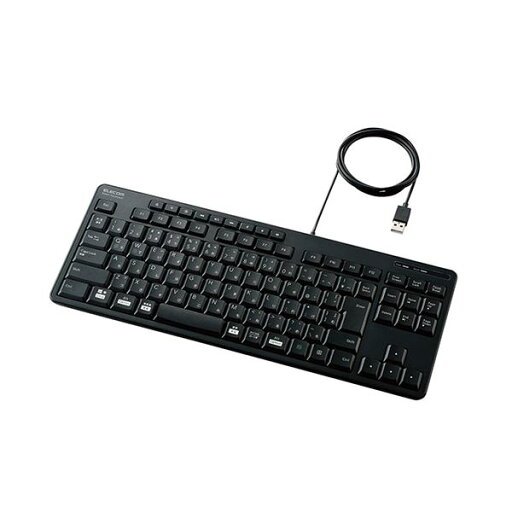 エレコム 有線静音コンパクトキーボード ブラック TK-FCM113SKBK エレコム 有線静音コンパクトキーボード ブラック TK-FCM113SKBK