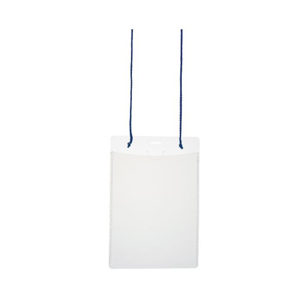 (まとめ）プラス イベント名札ハガキ 50枚入 ブルー【×2セット】