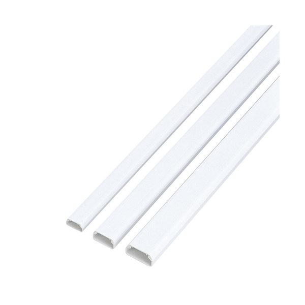 (まとめ) エレコム フラットモール テープ付 幅22mm×長さ1m ホワイト LD-GAF2/WH 1本 【×30セット】