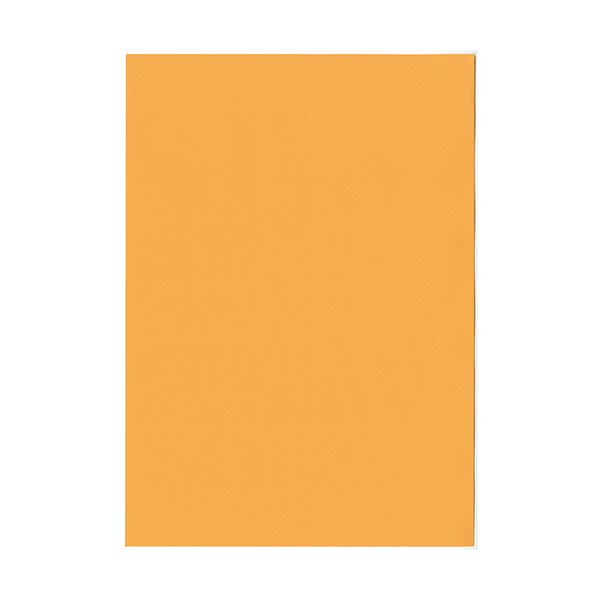 (まとめ）北越コーポレーション 紀州の色上質A3Y目 薄口 オレンジ 1冊(500枚)