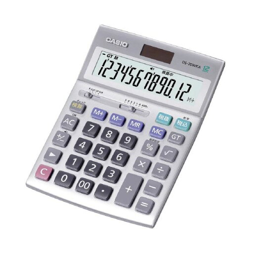 カシオ計算機 実務電卓検算 デスクタイプ12桁 シルバー DS-20WKA-N カシオ計算機 実務電卓検算 デスクタイプ12桁 シルバー DS-20WKA-N
