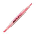 (まとめ) TANOSEEキャップが外しやすい蛍光ペン ツイン ピンク 1本 【×100セット】(3)