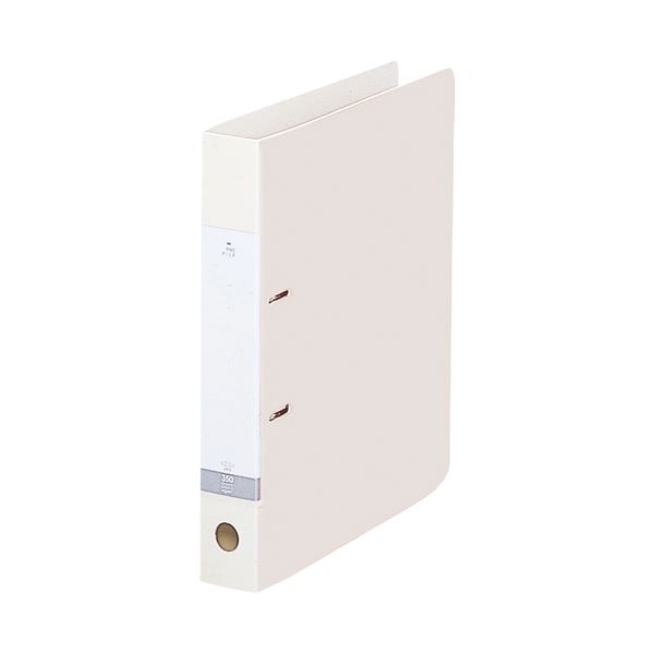 (まとめ) LIHITLAB D型リングファイル G2230 A4S 46mm 白 10冊 【×3セット】